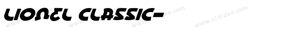 Lionel Classic字体转换